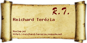 Reichard Terézia névjegykártya