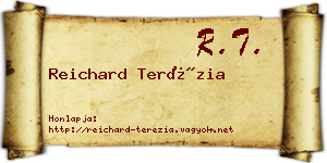 Reichard Terézia névjegykártya